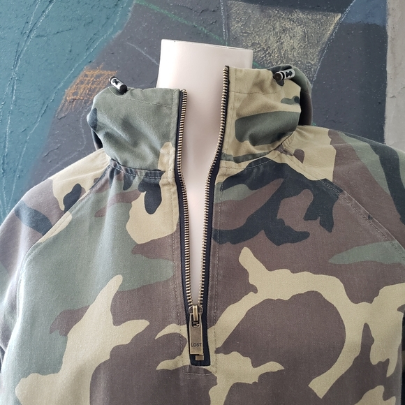 Hip and Bone | Pull-over Camo Hoodie Jacket - Anorak - Picture 3 of 16